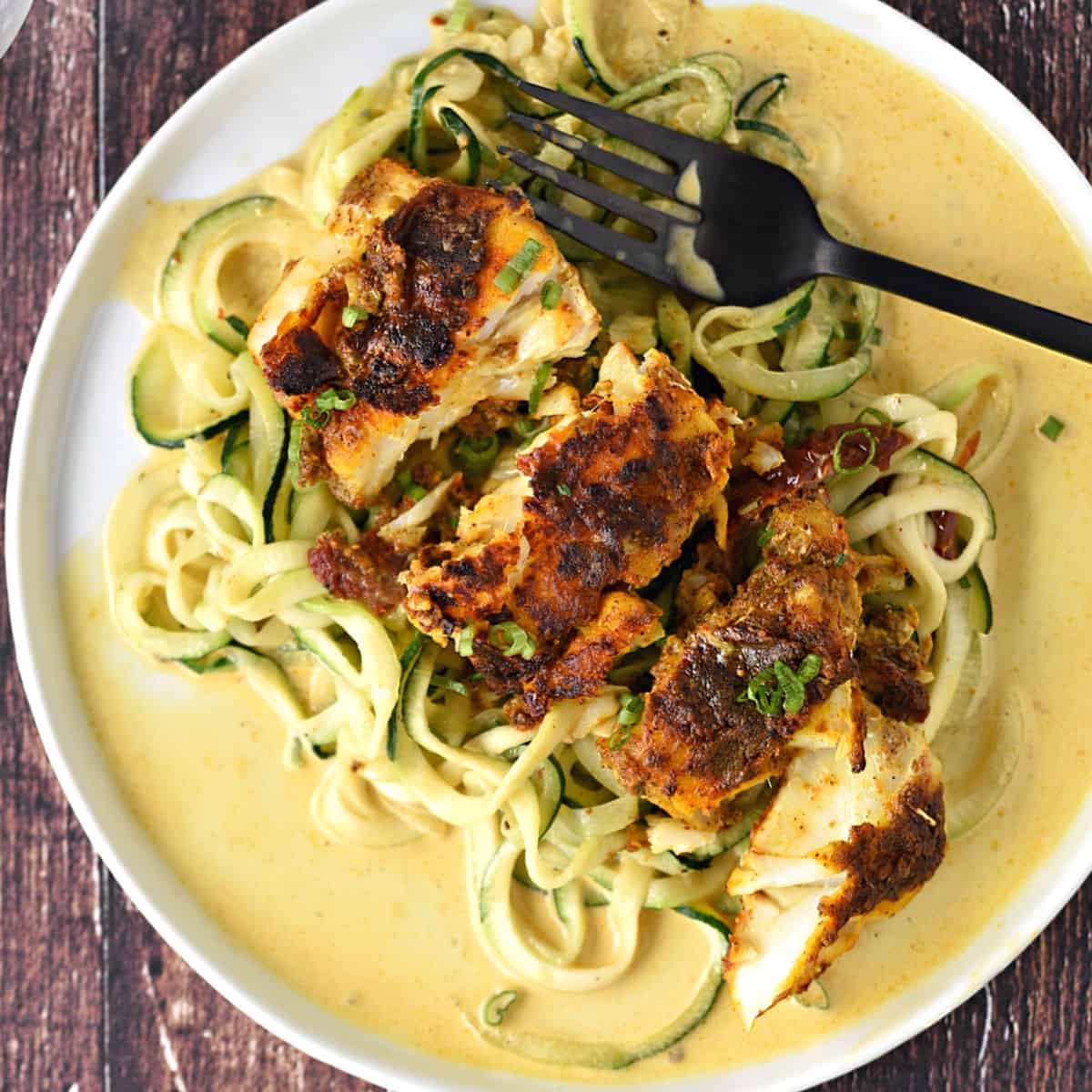 Cod and Zucchini Noodles