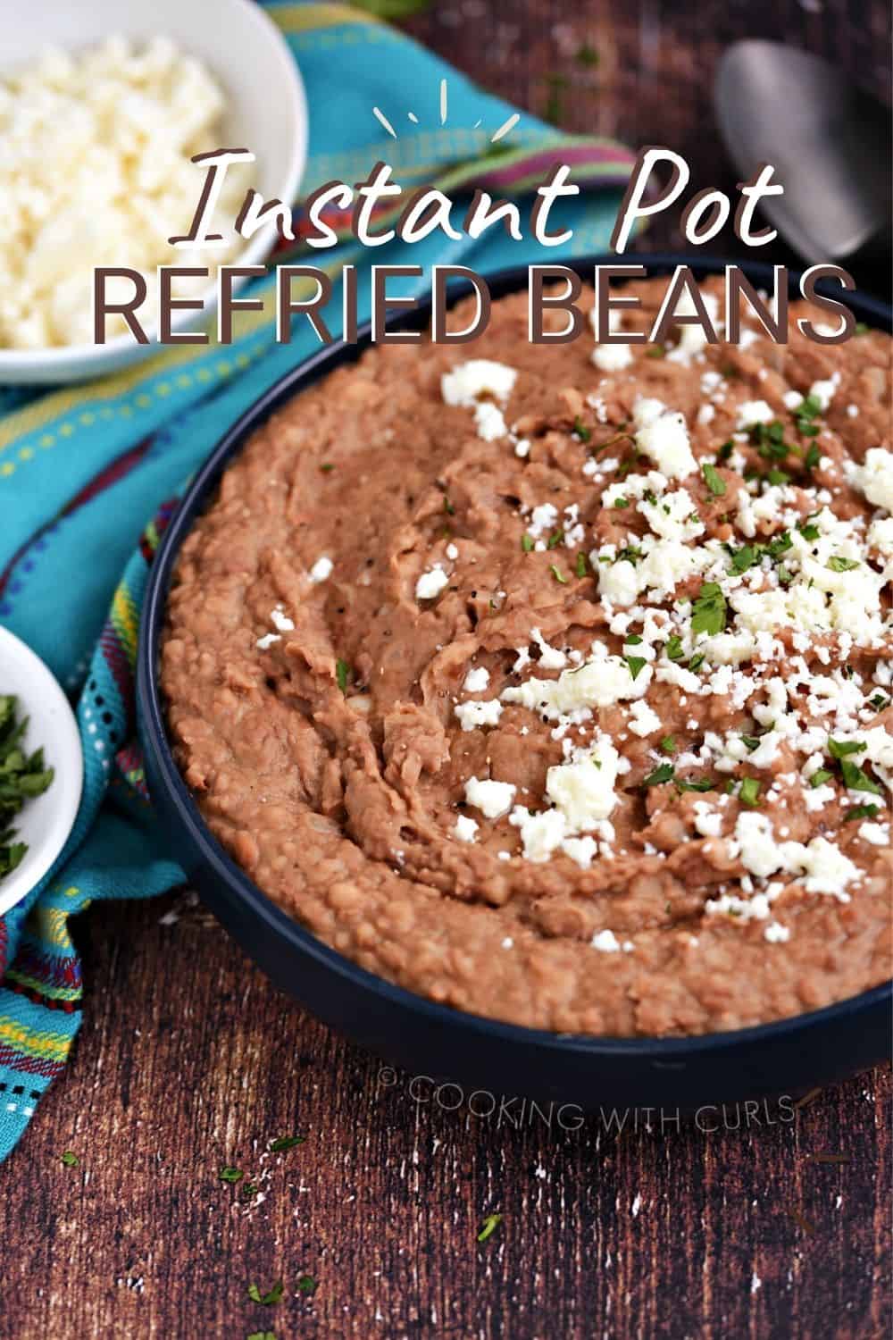 Instant Pot Refried Beans - Cooking with Curls