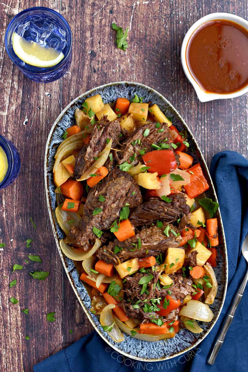 Instant Pot Moroccan Pot Roast - Cooking with Curls