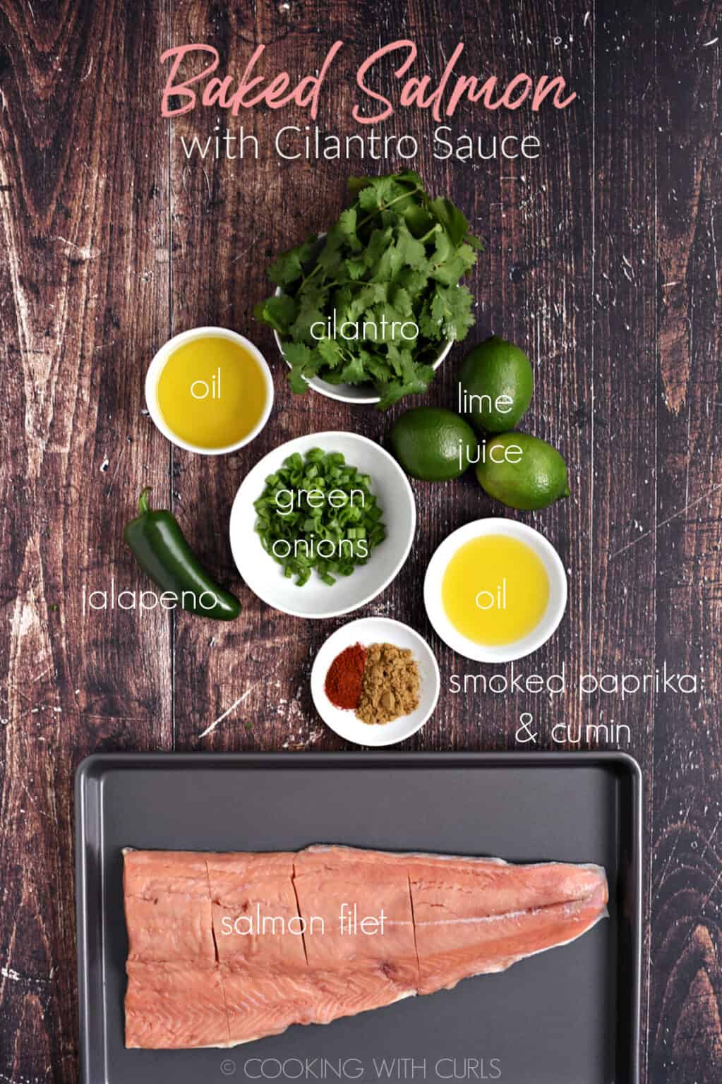 Salmon with Cilantro Sauce Cooking with Curls