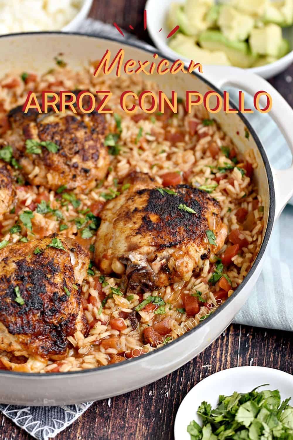 Mexican Arroz con Pollo - Cooking with Curls