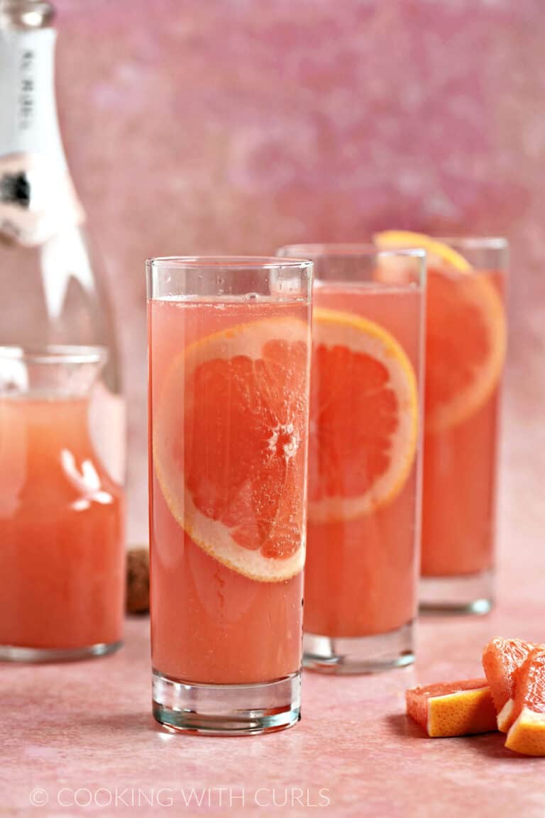 Ruby Red Grapefruit Mimosas Cooking with Curls