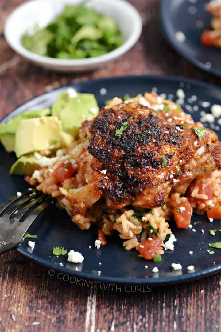 Mexican Arroz con Pollo Cooking with Curls