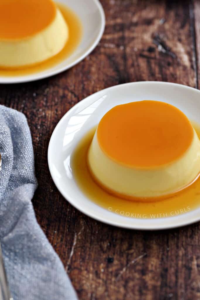 Caramel Custard Cooking with Curls