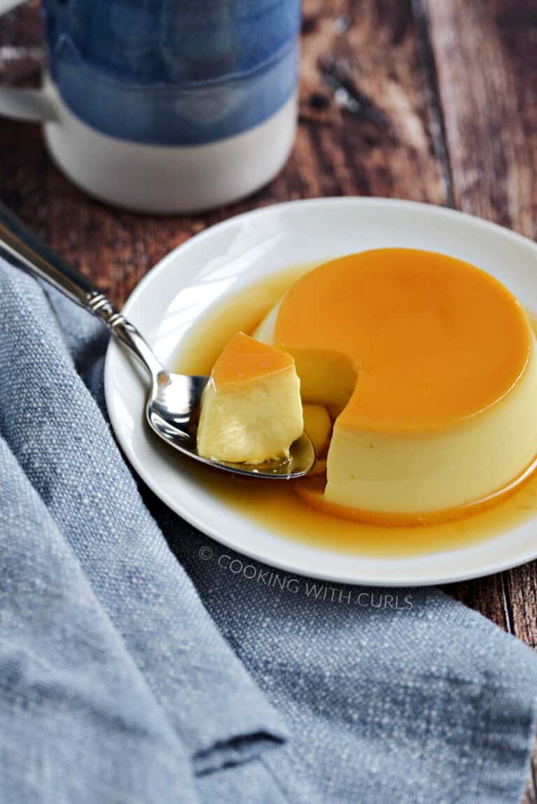 Caramel Custard Cooking with Curls
