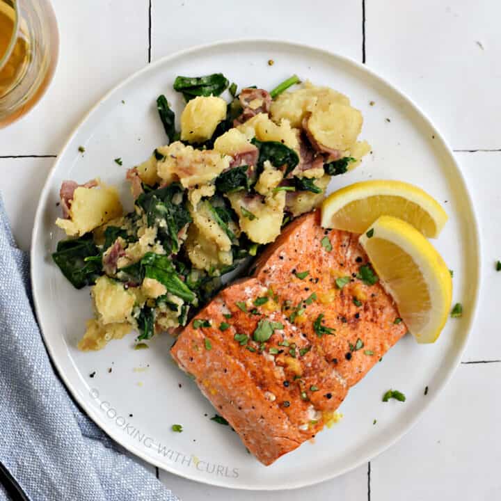 Instant Pot Salmon and Potatoes - Cooking with Curls