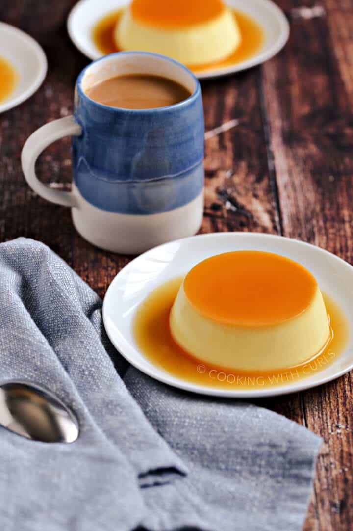 Caramel Custard Cooking with Curls