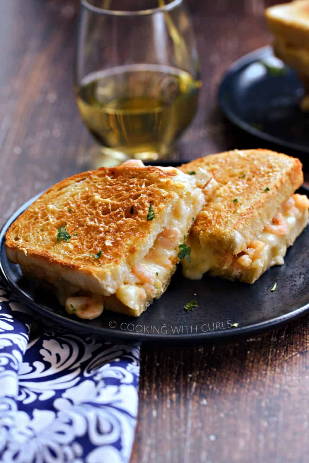 Shrimp Grilled Cheese - Cooking with Curls