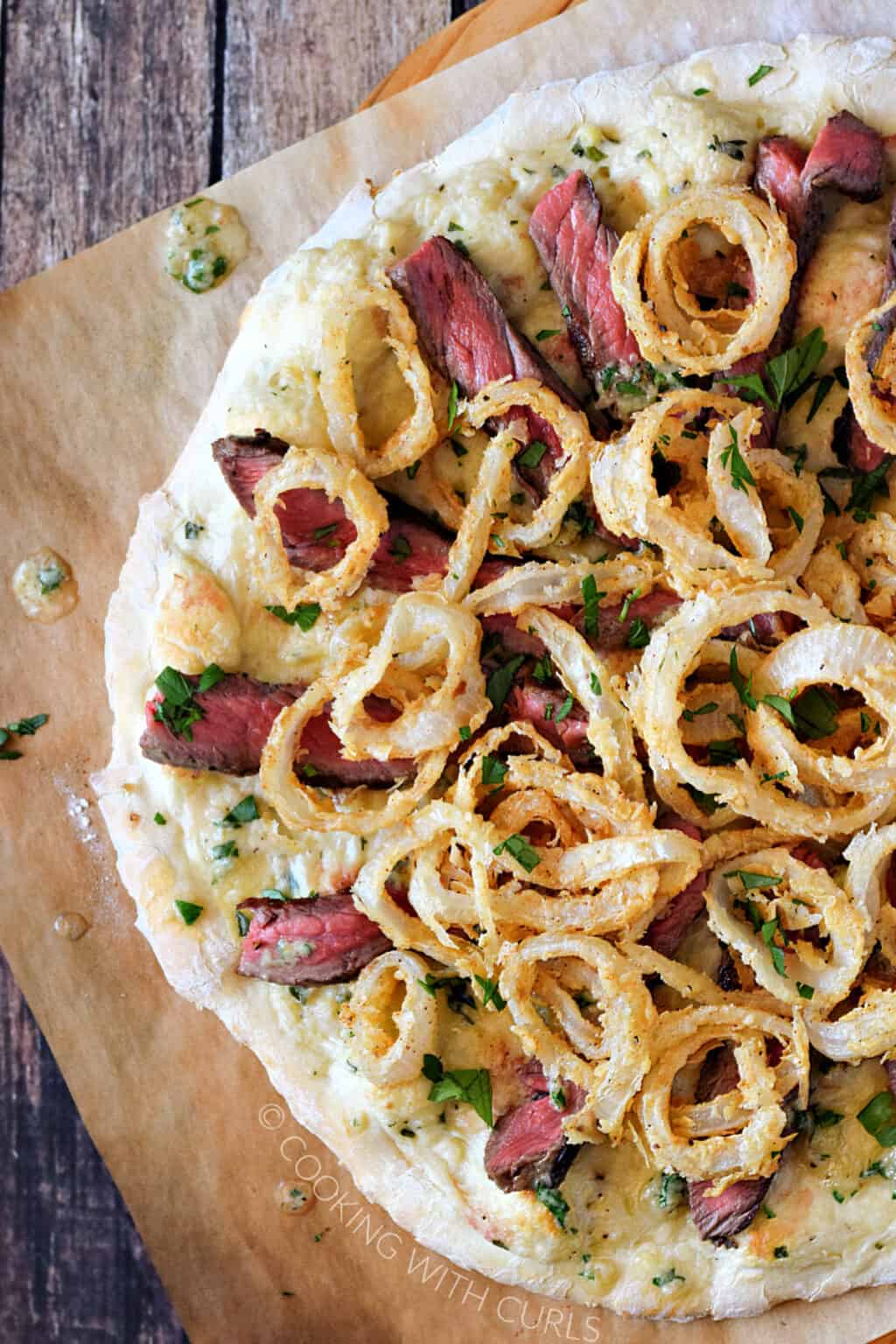 Steakhouse Pizza Cooking with Curls
