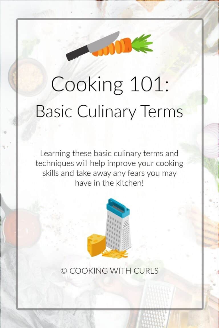 Basic Culinary Terms Cooking with Curls