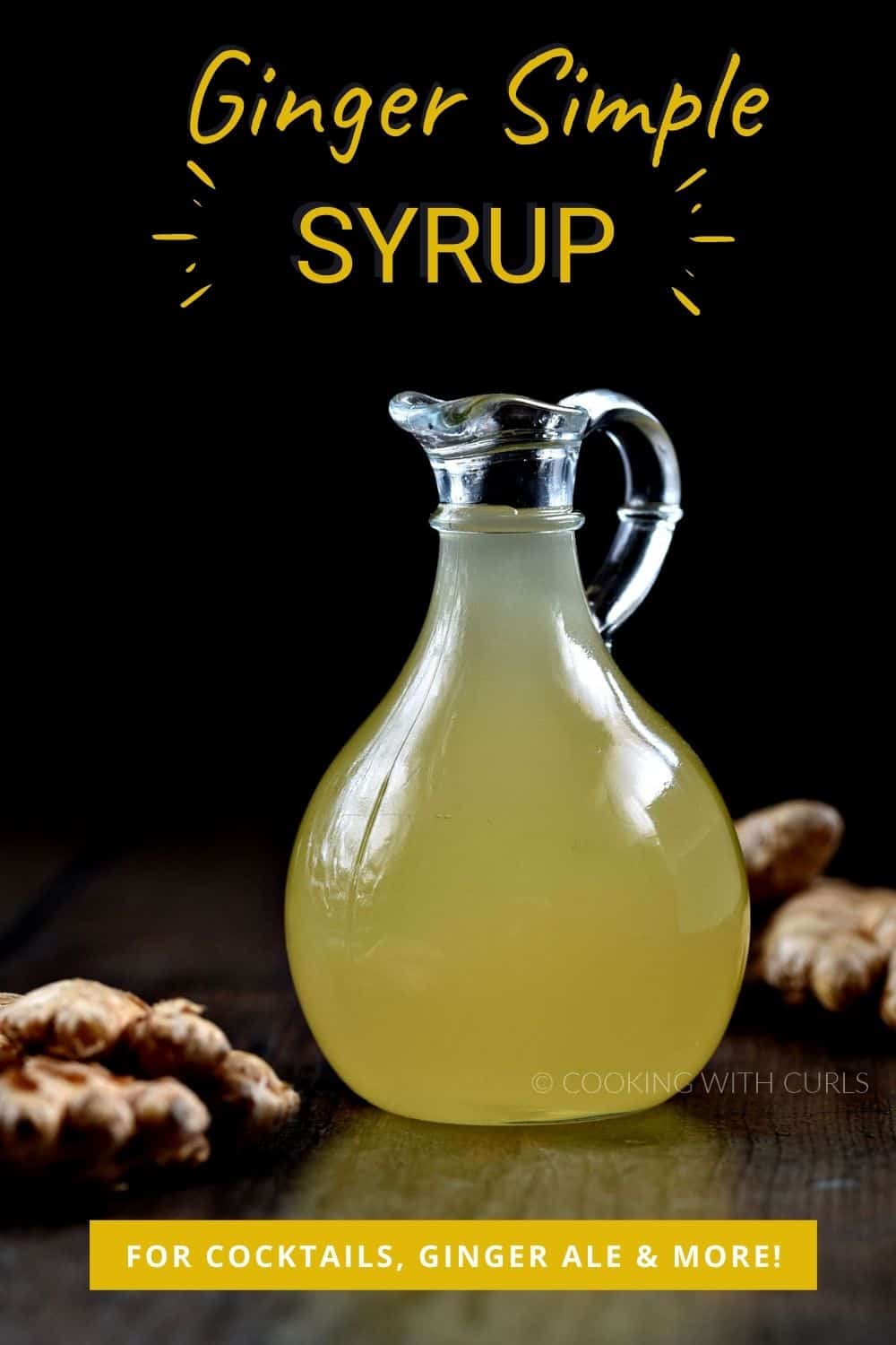 Ginger Simple Syrup Cooking with Curls