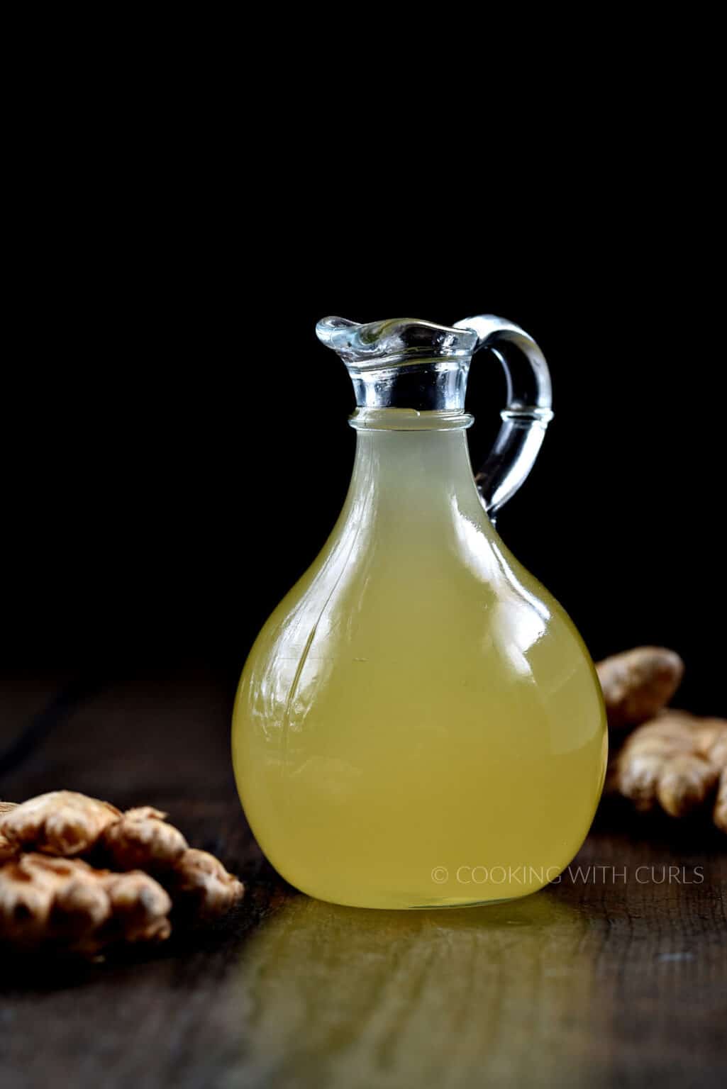 Ginger Simple Syrup Cooking with Curls
