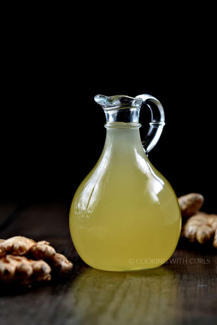 Ginger Simple Syrup Cooking with Curls