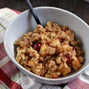 Instant Pot Apple Cranberry Crisp recipe.