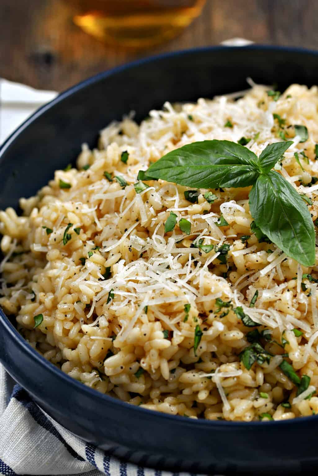 Basil Risotto - Cooking with Curls