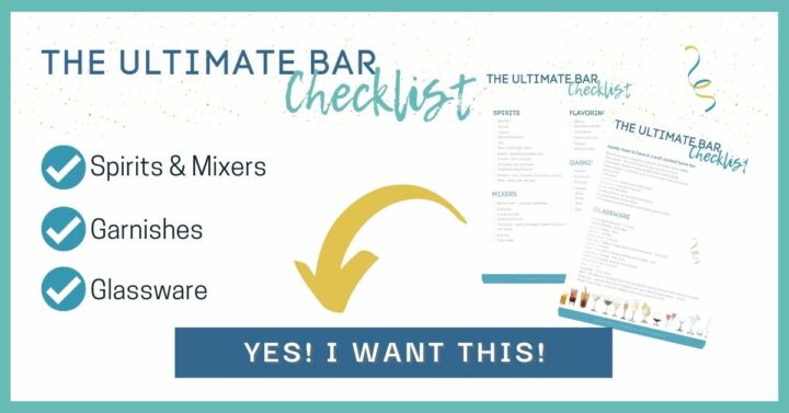 Email subscription box with images of free ultimate bar checklist.