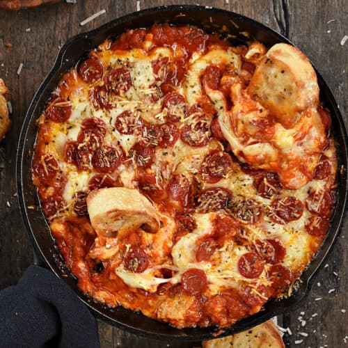 Pizza Dip Cooking with Curls