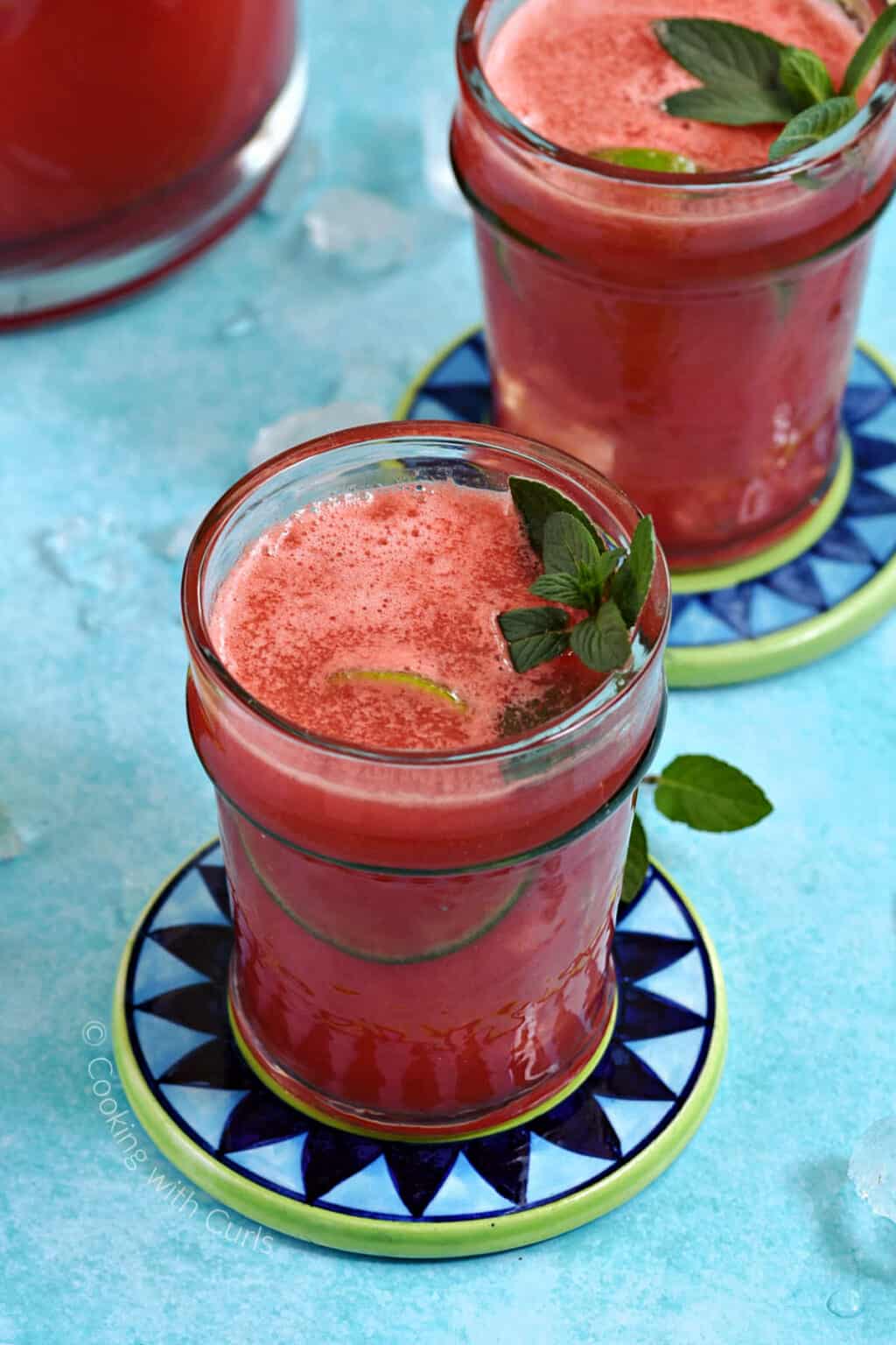 Watermelon Agua Fresca Cooking with Curls