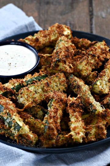 Crispy Air Fryer Zucchini Fries - Cooking with Curls