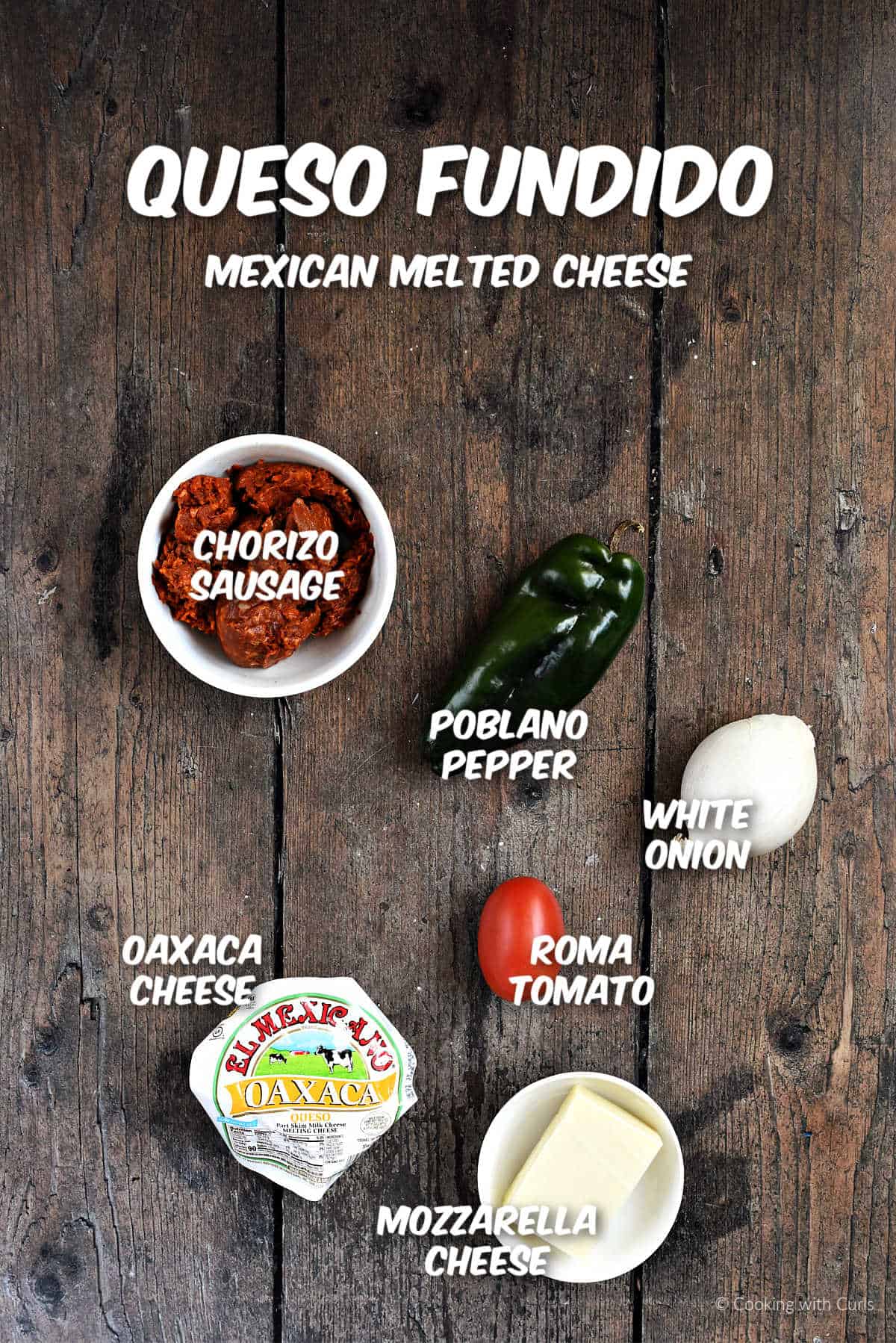 Queso Fundido ingredients image.