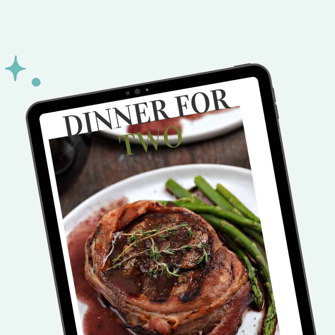 Dinner for Two ebook cover opt-in image.