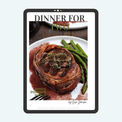 Dinner for Two ipad opt in graphic.