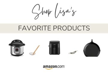 Shopping graphic showing favorite tools at Amazon.