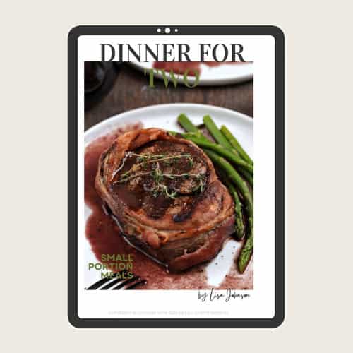 Dinner for two ipad opt in graphic.